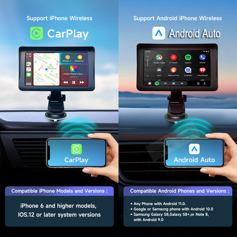 7 IPS Car Smart Screen Wireless Carplay 