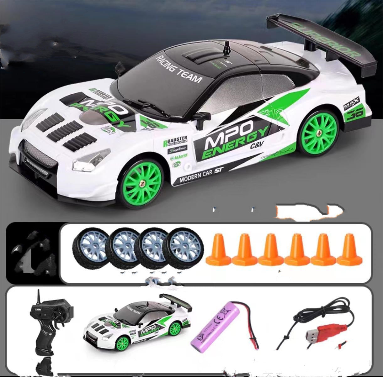 2.4G Drift Rc Car 4WD RC GTR Model AE86 RC 