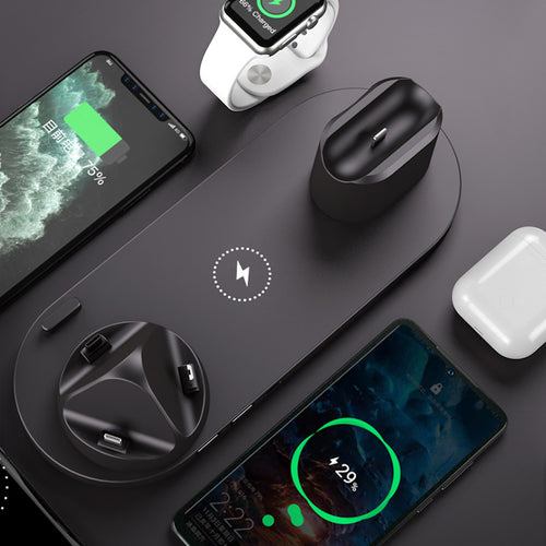  6 in 1 Fast Wireless Charging Dock Station