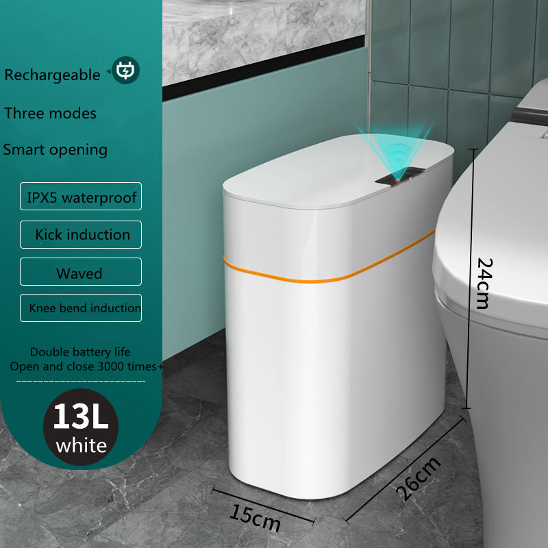 Smart Trash Can with Lid 