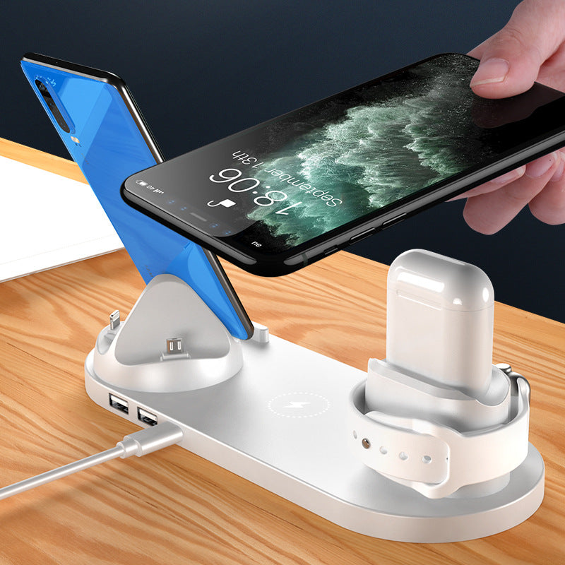  6 in 1 Fast Wireless Charging Dock Station