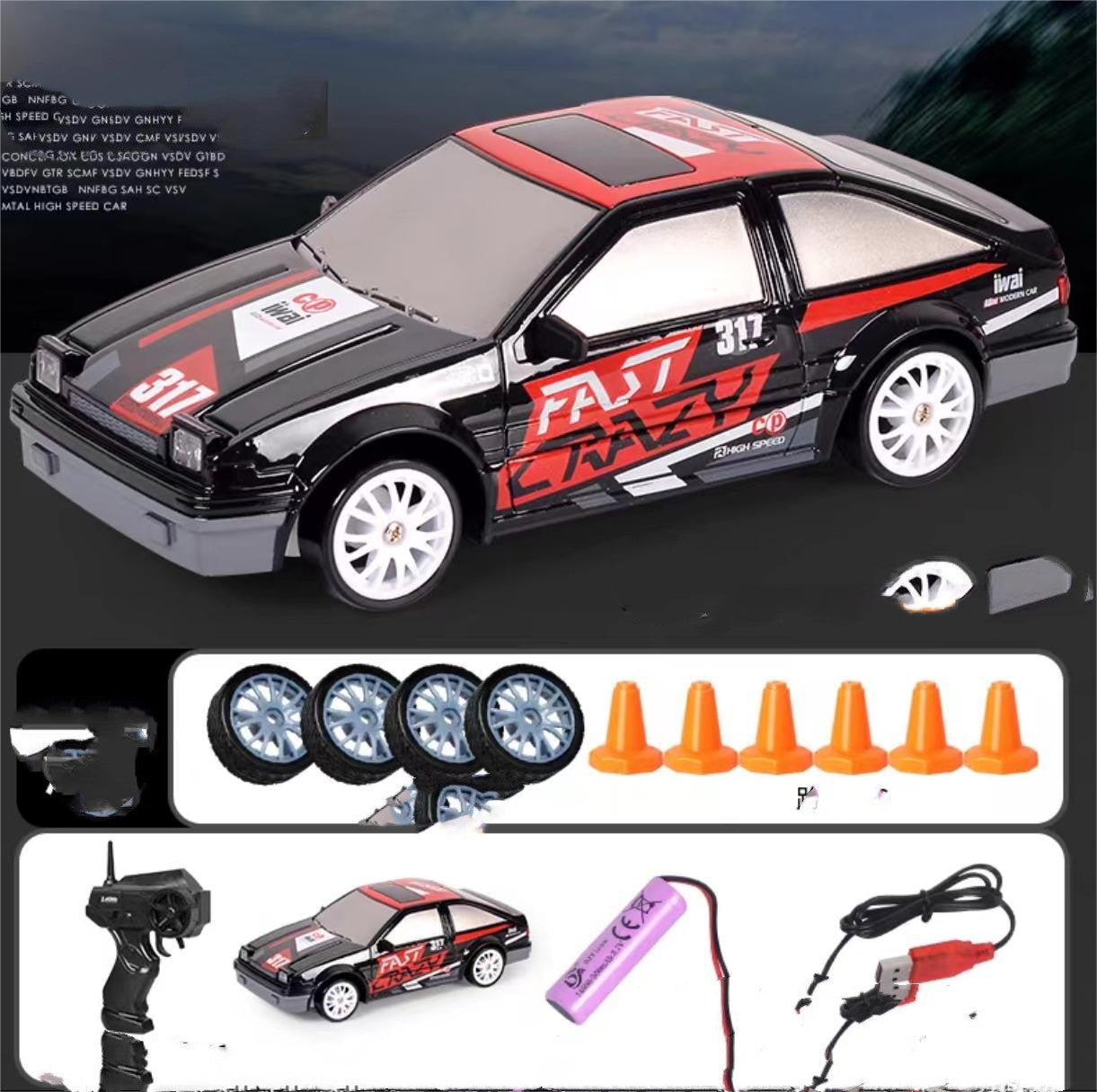 2.4G Drift Rc Car 4WD RC GTR Model AE86 RC 