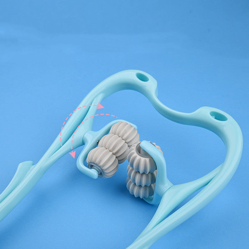 Multifunctional Manual Six-Wheel Neck Massager Massage Relieve Roller Massage Tool