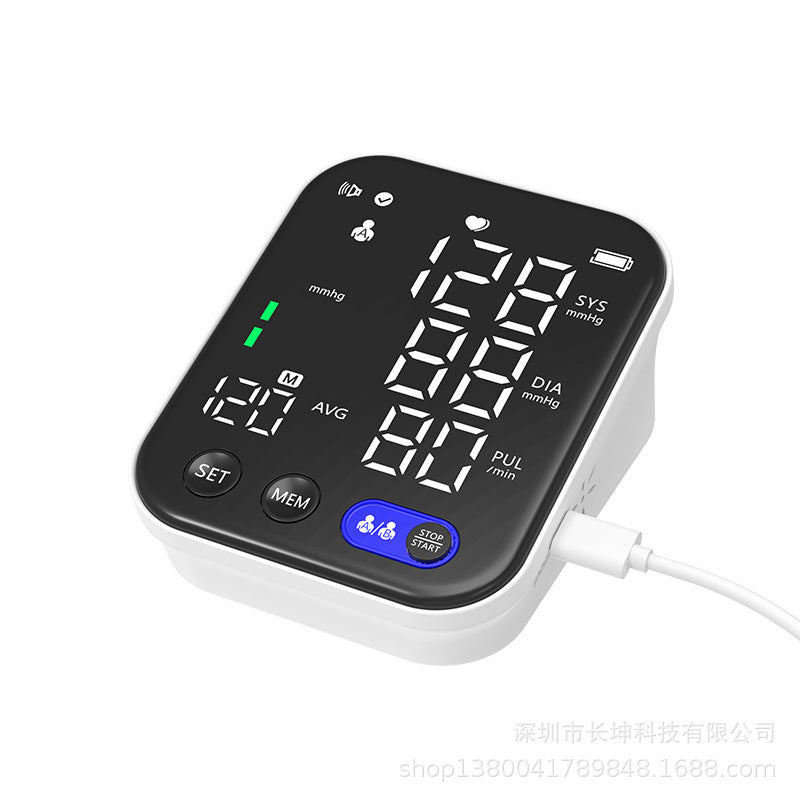 Electronic Blood Pressure Monitor Ultra Clear Large Screen Pulse Sphygmomanometer for Real-Time Measurement of Blood Pressure