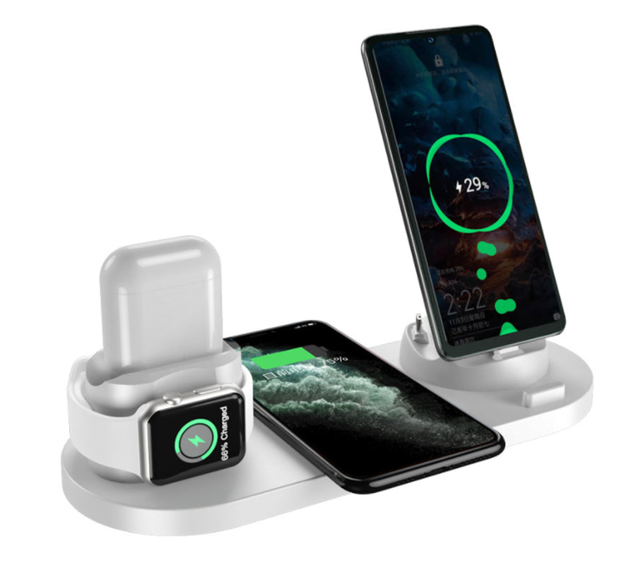  6 in 1 Fast Wireless Charging Dock Station