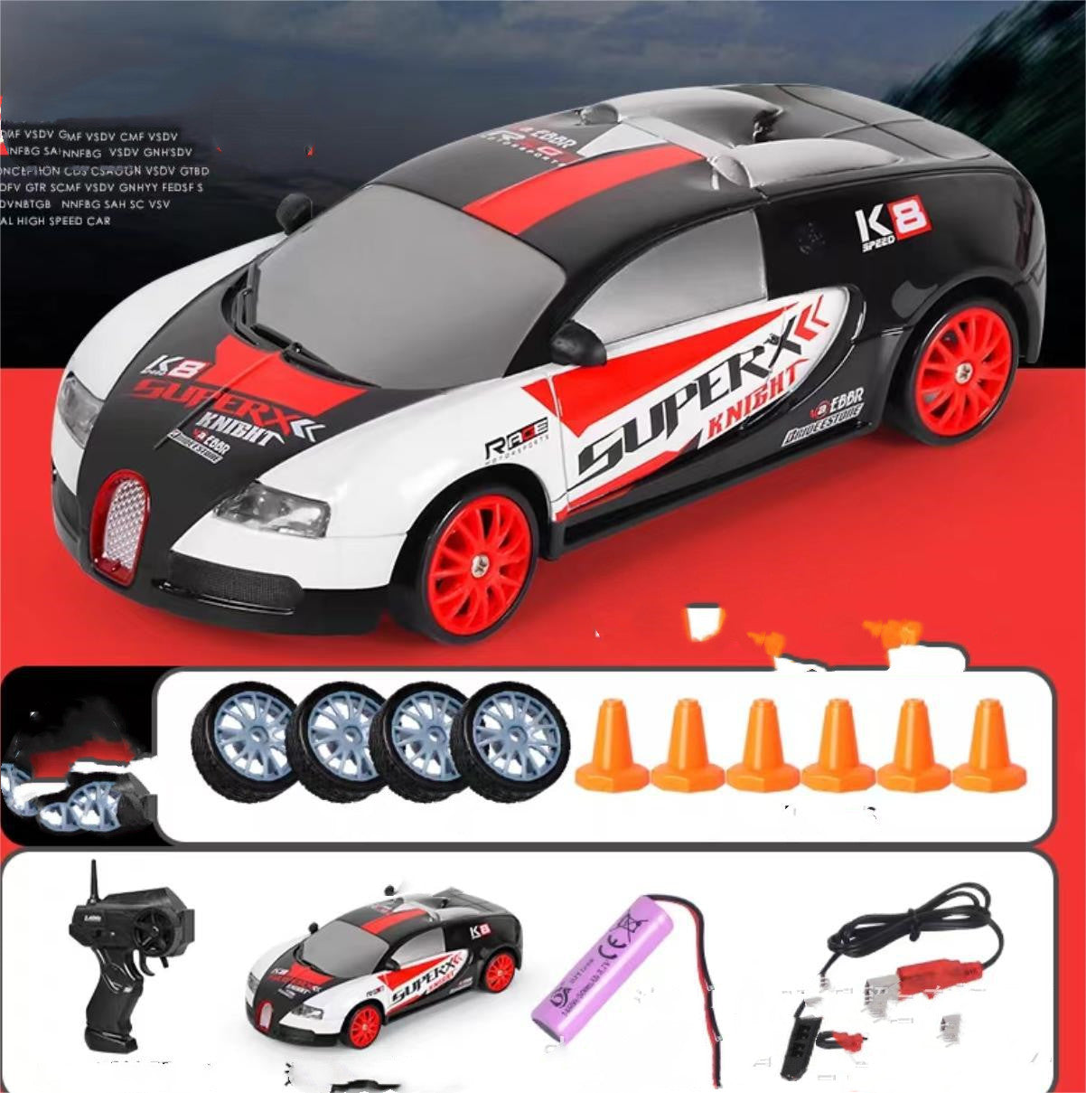 2.4G Drift Rc Car 4WD RC GTR Model AE86 RC 