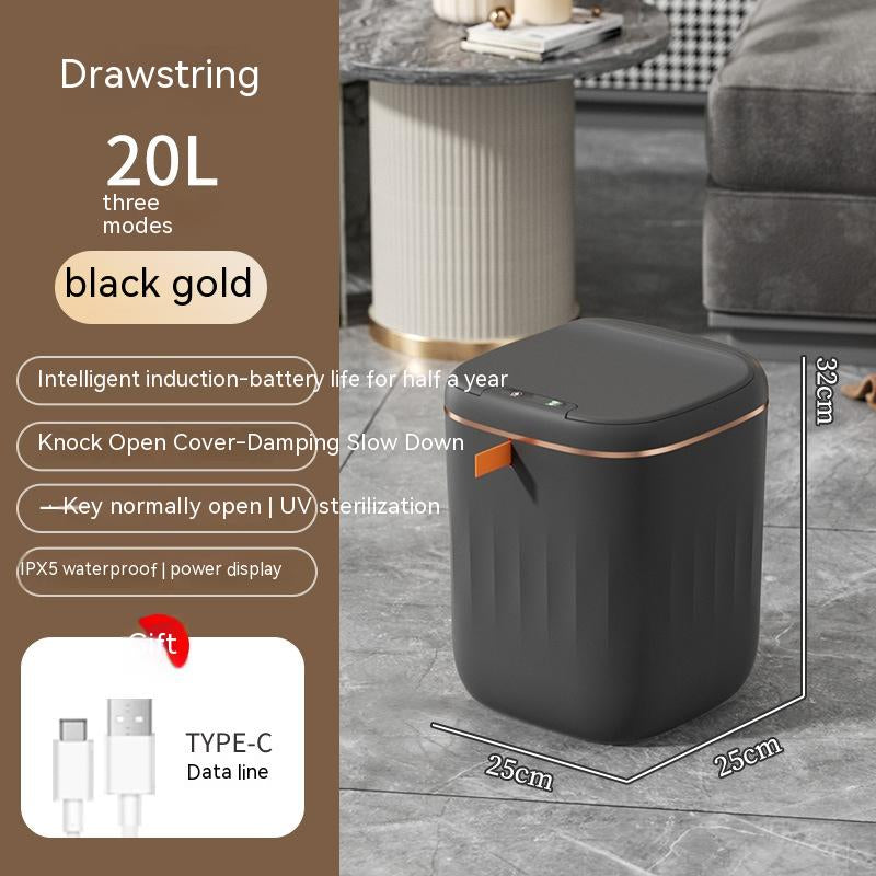 Smart Trash Can with Lid 