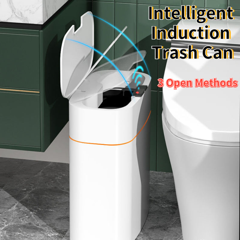 Smart Trash Can with Lid 