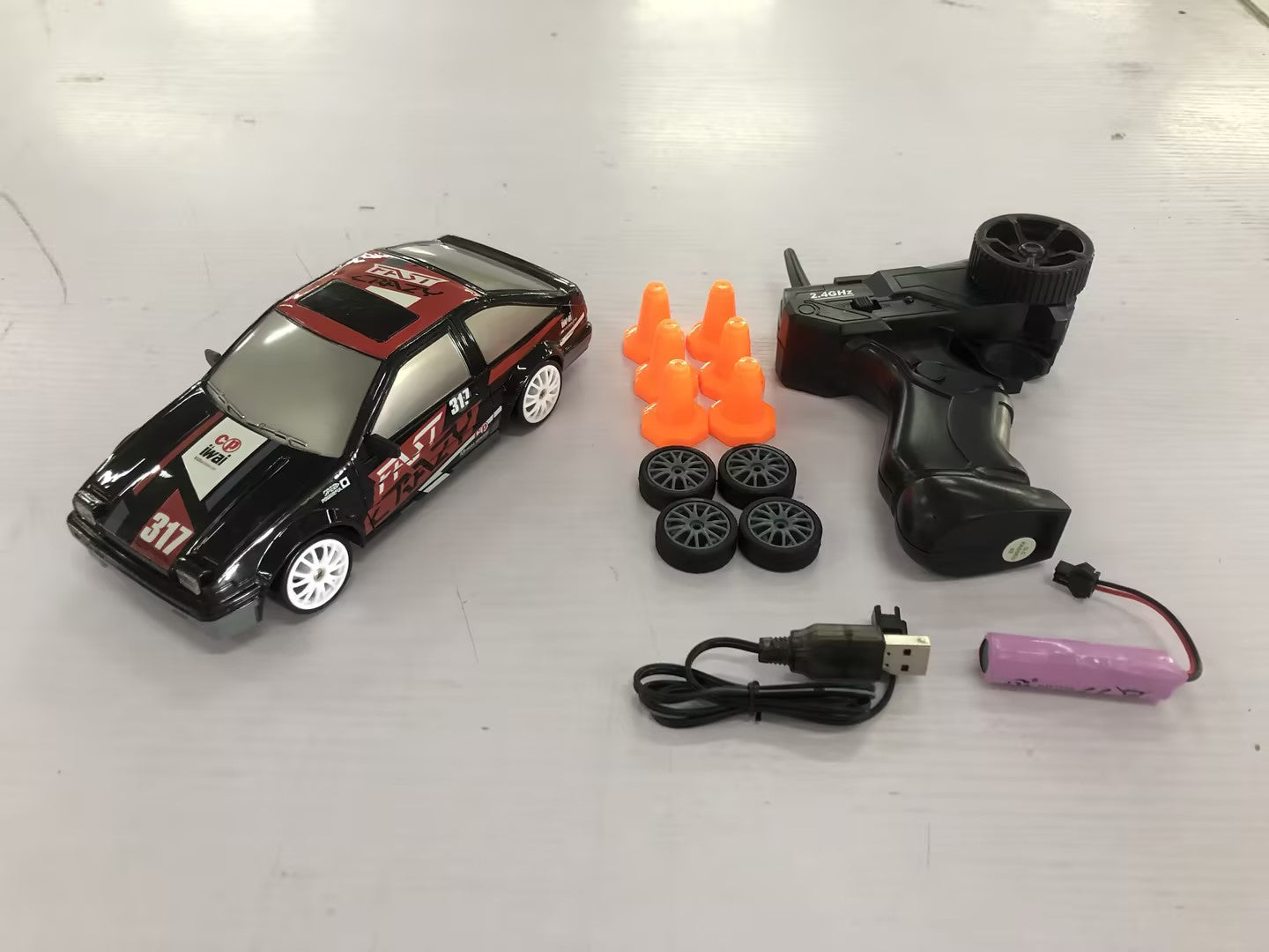 2.4G Drift Rc Car 4WD RC GTR Model AE86 RC 