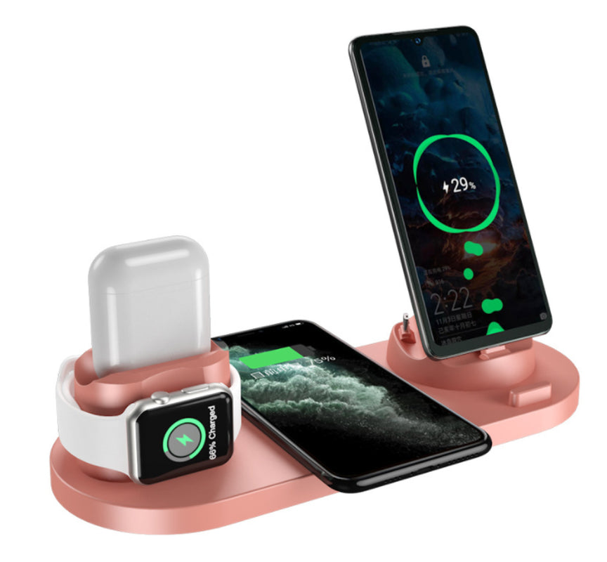 6 in 1 Fast Wireless Charging Dock Station