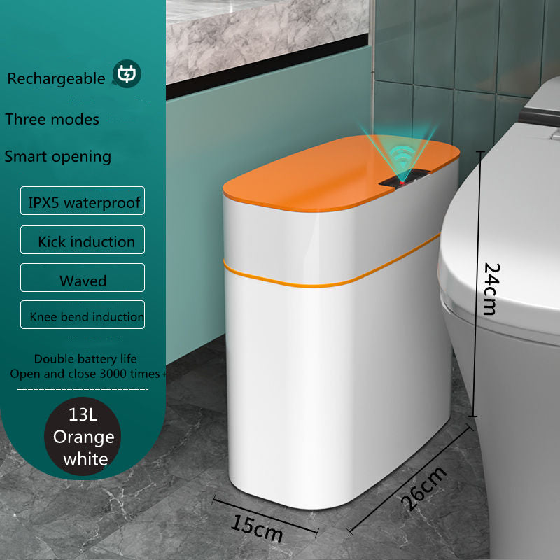Smart Trash Can with Lid 